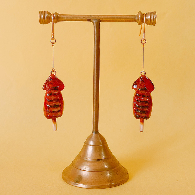 イカ焼き ピアス イヤリング サイコノマチコ