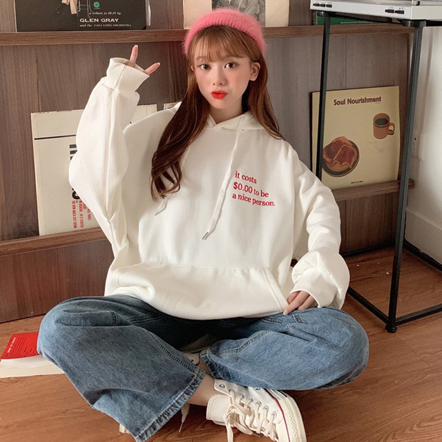 フード付きパーカー レディース ビッグパーカー プルオーバー トップス Shop Shi