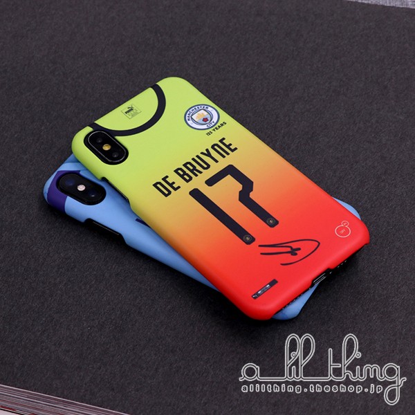 Epl マンチェスターシティ 19 シーズン ユニフォーム セルヒオアグエロ ケヴィンデブライネ サイン入り Iphonex Iphone7 ケース Alilthing