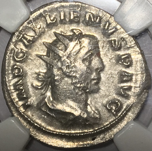 ガッリエヌス Ngc鑑定 Ch Vf ダブルデナリウス銀貨 ローマコイン Roma Coin Expo