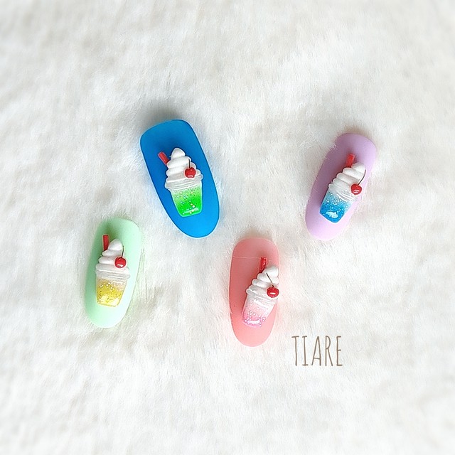 クリームソーダ ネイルパーツ Tiare Nails オンリーワンのネイルパーツ屋さん