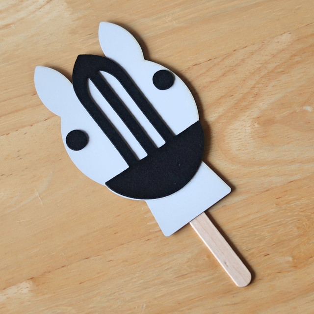 3歳以上対象 動物ペープサート5つセット ゾウ キリン シマウマ カピパラ レッサーパンダ 手先 工作 想像力 3歳 4歳 5歳 知育玩具 おもちゃ 幼児教室レクルン 幼児教室レクルンの知育玩具 おもちゃ 工作キット ハンドメイド教材