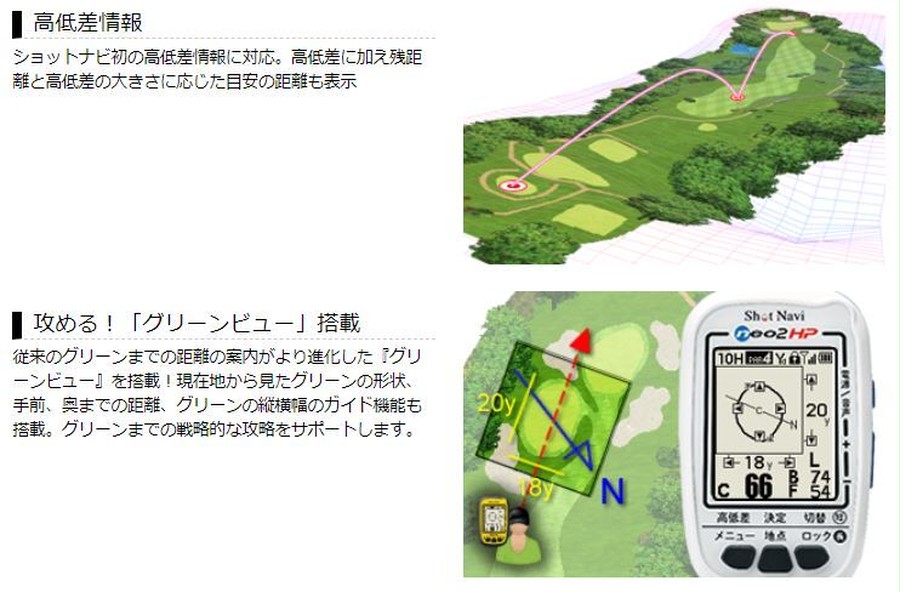 新品】GPSゴルフナビ ショットナビ neo2HP
