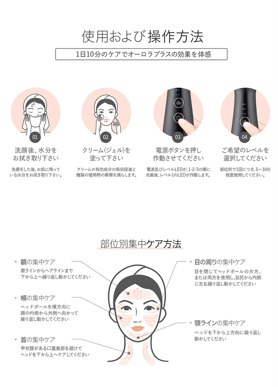 最終値下 新品美顔器 韓国人気 SAY SKIN AURORA+ ピンク-