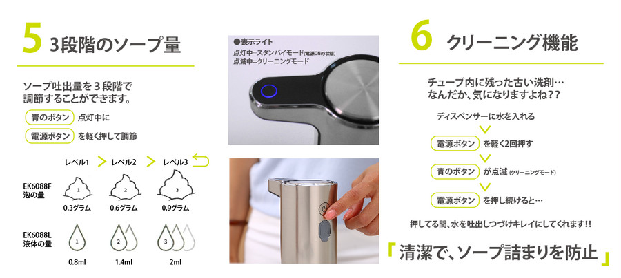 EKO】Aroma smart soap dispenser アロマソープディスペンサー | mys