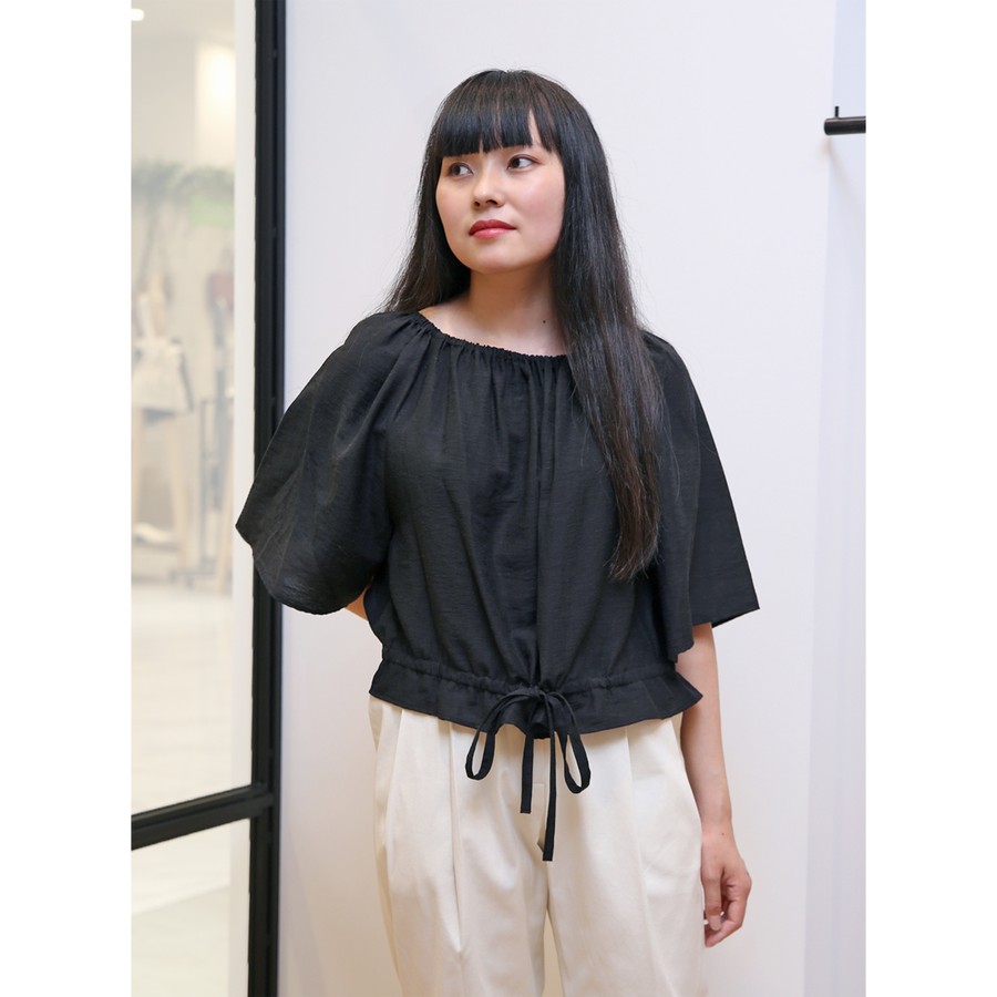 KINDERSALMON/キンダーサルモン/FLEXIBLE OFFSHOULDER BLOUSE