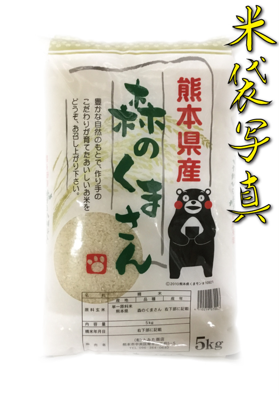 お米 米 5kg 白米 送料無料 熊本県産 森のくまさん 新米 令和5年産