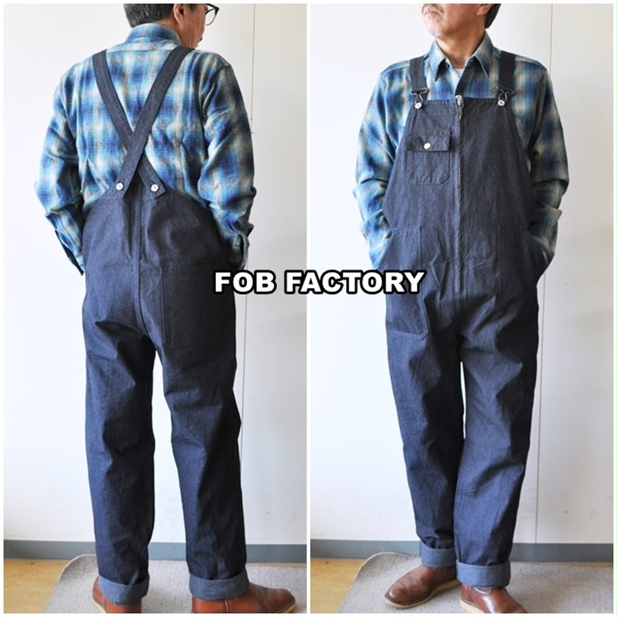 FOB FACTORY エフオービーファクトリー デニムオーバーオール