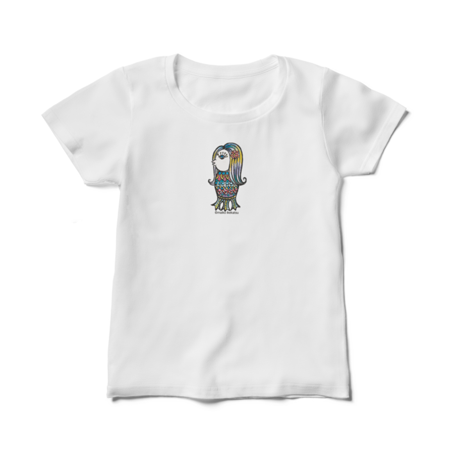 Tシャツ レディース アマビエ オリジナルデザイン イラスト 人気 いけかつまいこ Online Shop 時計草