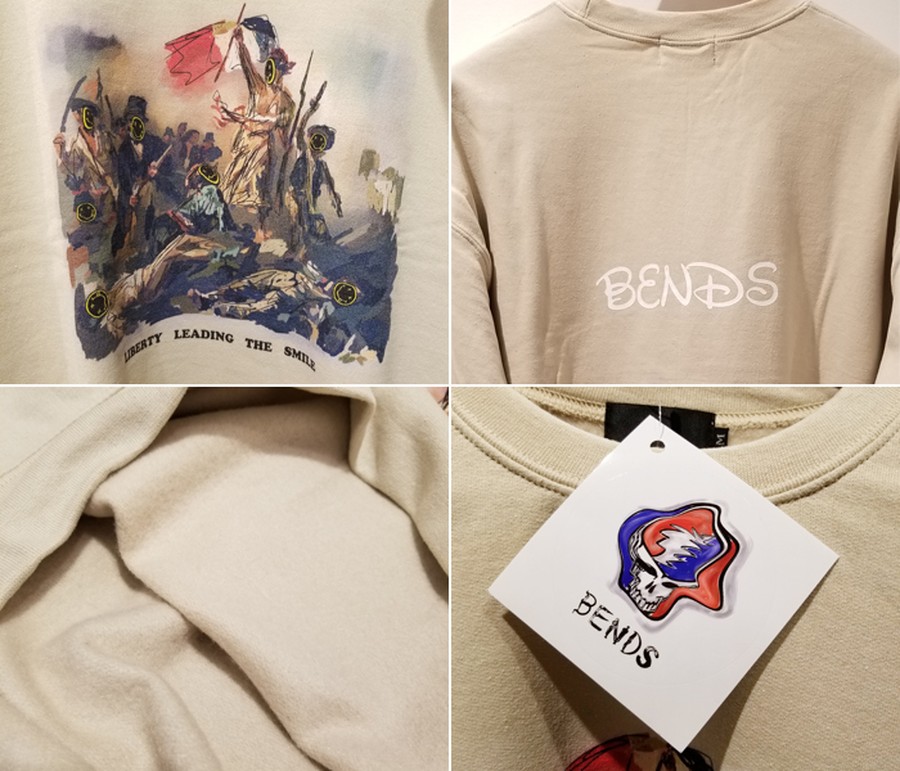 BENDS ベンズ スウェット SWEAT オマージュ フランス革命 ビッグ 民衆