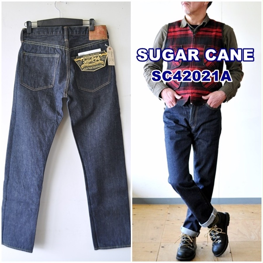 シュガーケーン Sugarcane テーパードジーンズ Sc421 Sc421 14 25oz Denim 21 Model Slim Tapered Bluelineshop