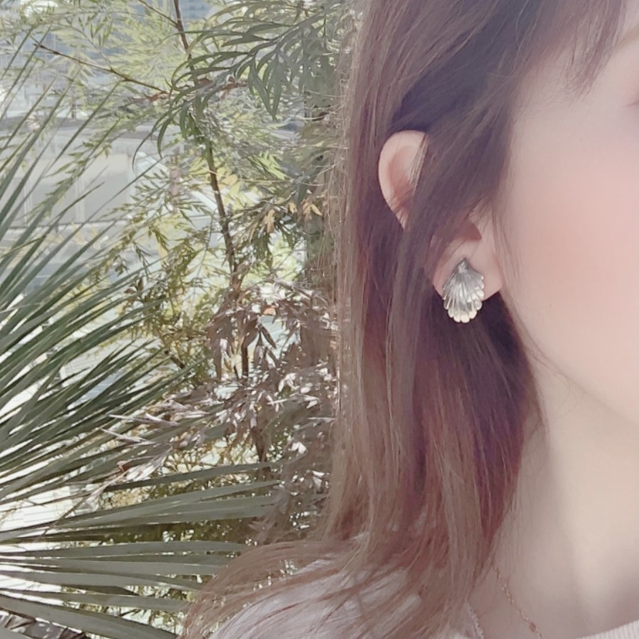 SILVER / PIERCED EARRINGS 〔Aegean〕 | RUBANROSE