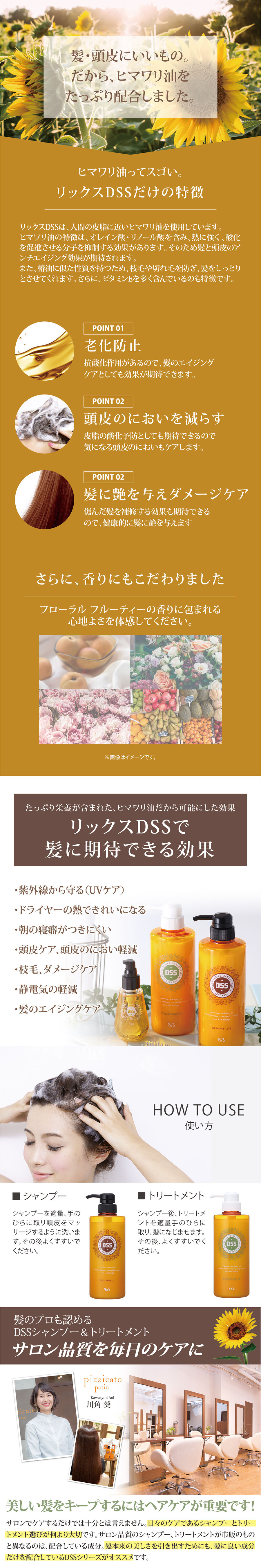 リックス DSS シャンプー 500ｍL | ピチカートパティオオンラインショップ