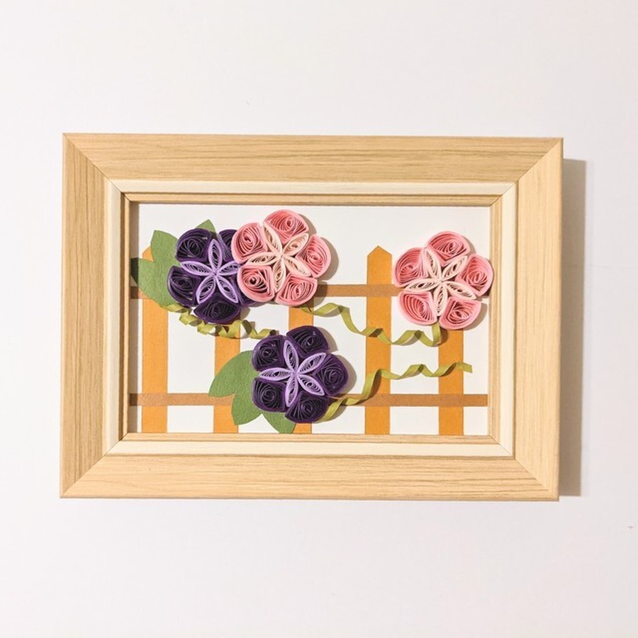 朝顔 夏の花 インテリア 壁掛け フレーム付き 送料無料 Base Mag