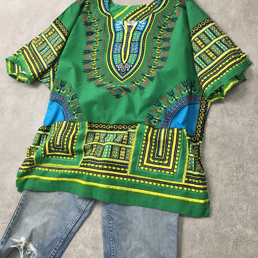 ダシキ dashiki WONDER WEAR チュニックタイプ Dashiki グリーン