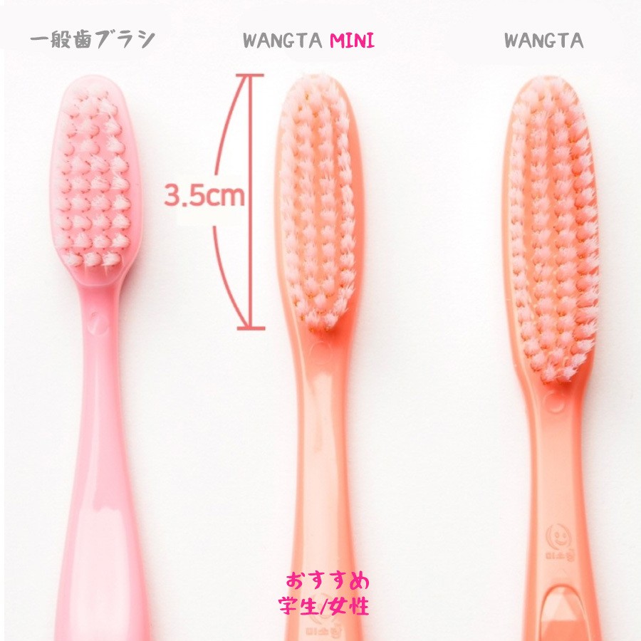 ワンタ歯ブラシ] 韓国大流行歯ブラシ 4本セット 大きい歯ブラシ