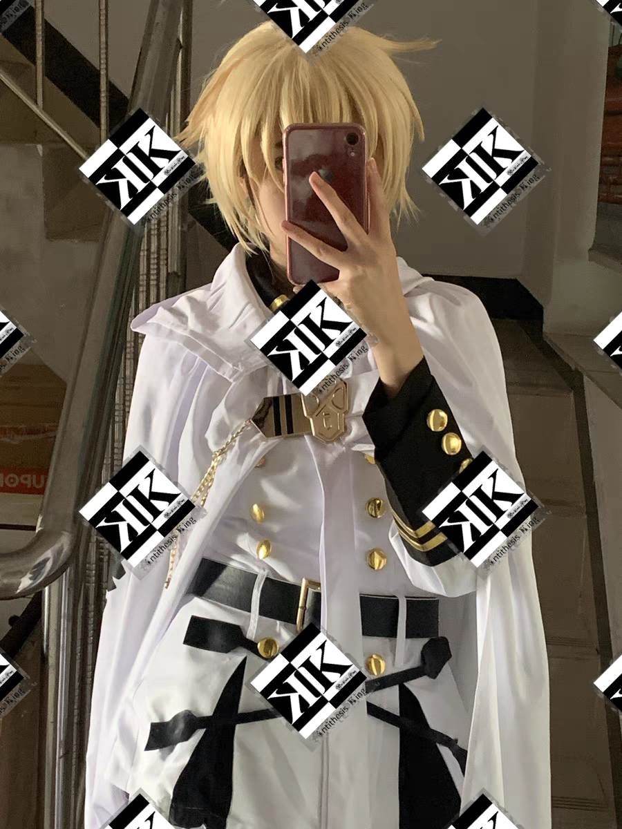ATK.COS】 T44 コスプレ 吸血鬼 軍服 白 戦闘服 衣装 武器 靴