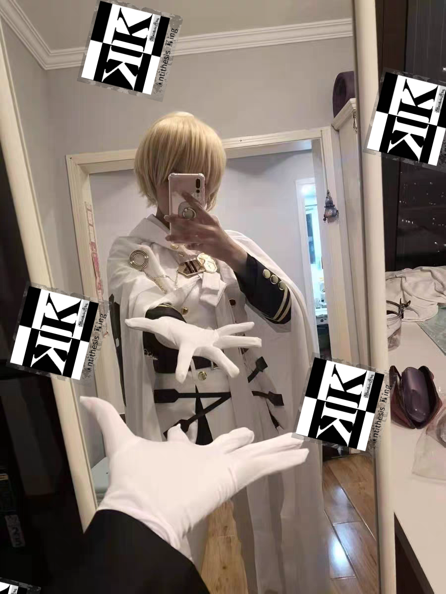ATK.COS】 T44 コスプレ 吸血鬼 軍服 白 戦闘服 衣装 武器 靴