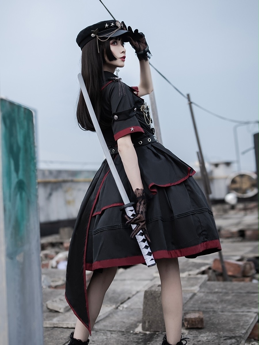 ATK.LADY】A46 Black rose and sword【黒薔薇之剣】アシメ ...