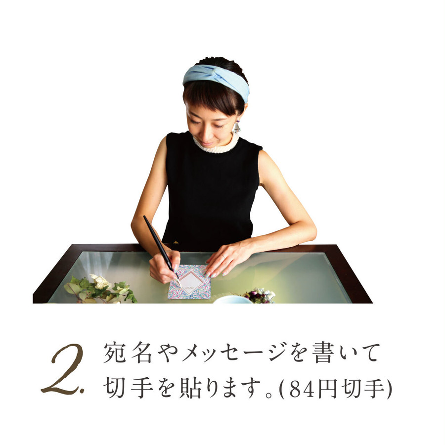 宛名と送り主も忘れずに！油性ボールペンがおすすめです。