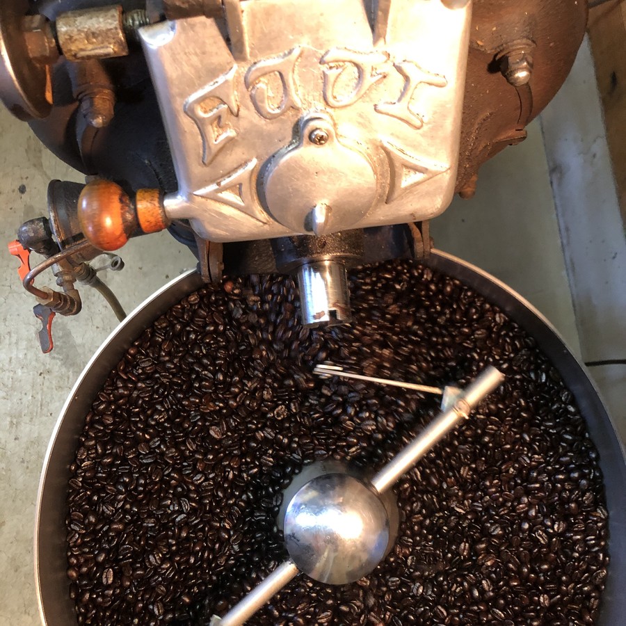 深煎りにしたエチオピアメインのブレンド