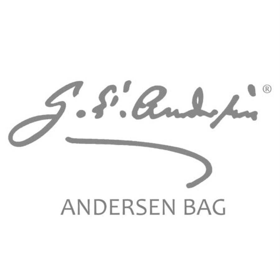 アンデルセン直筆サインをブランドロゴに使用