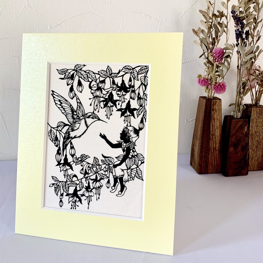 ごあいさつ 切り絵2lサイズ Atelier Neige