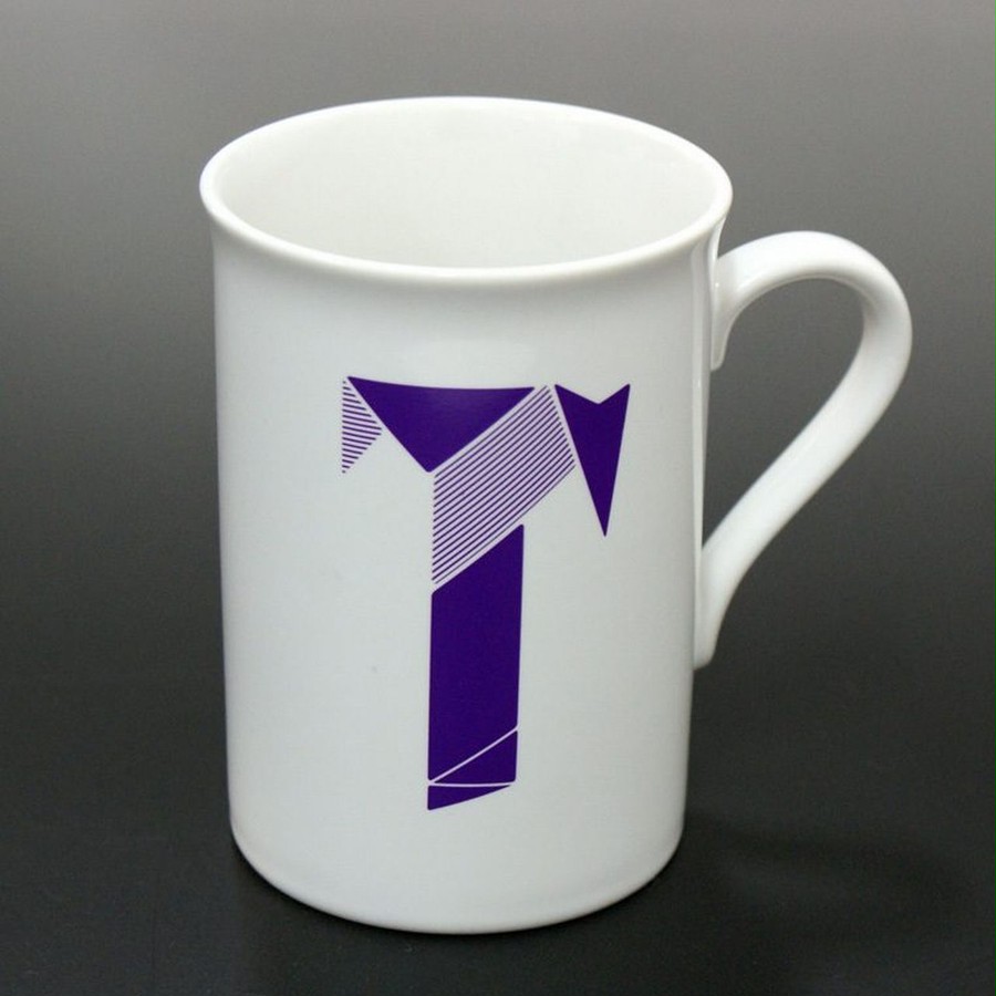 折り鶴フォントタイプ「T /紫 Purple」