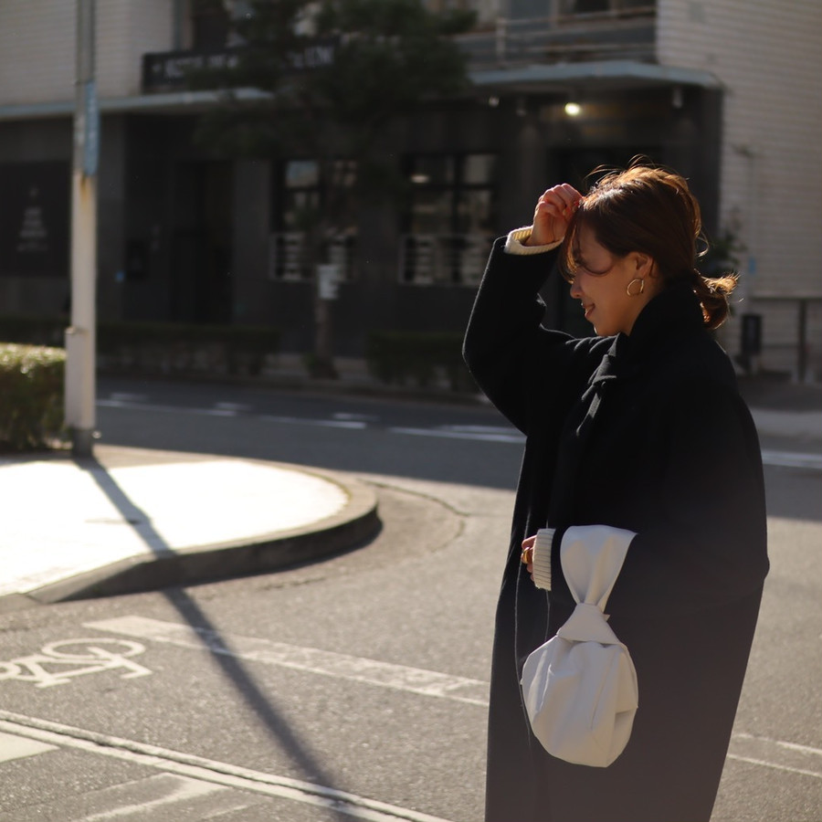 minimal eco leather bag (white) | yay