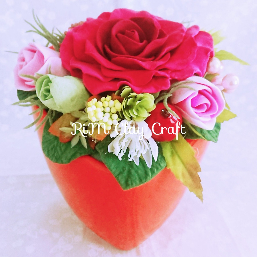 ころんと可愛いハートの器